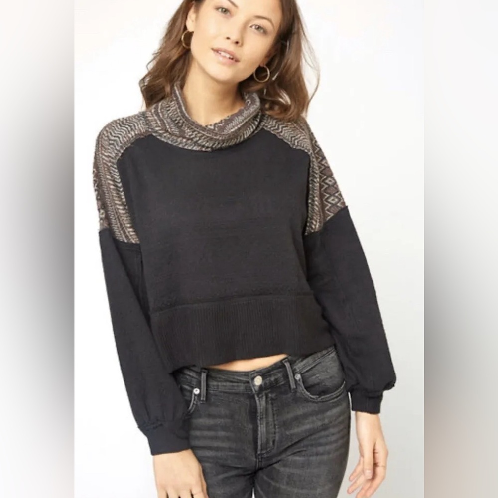 Free People At the Lodge Pullover Top Sweater